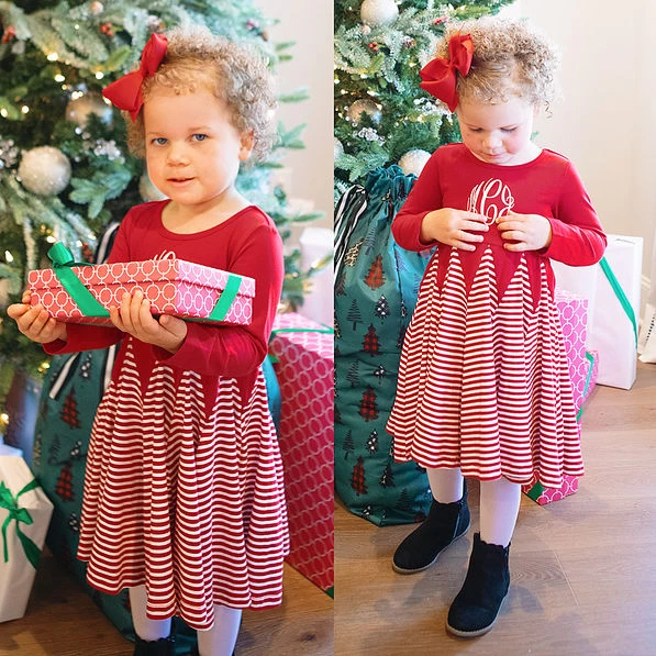 Monogrammed Kids Twirl Dress 3 Monogrammed Kids Twirl Dress - Image 3