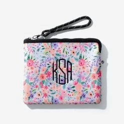 Monogrammed Neoprene Wristlet