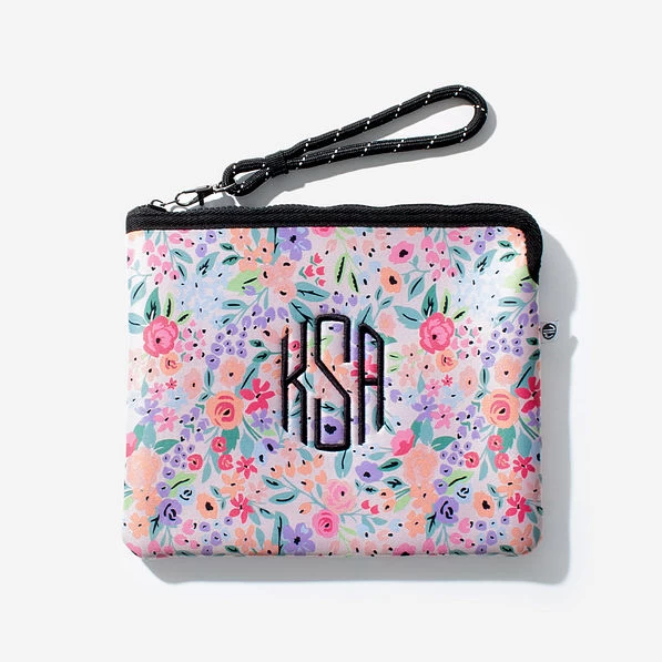 Monogrammed Neoprene Wristlet 1 Monogrammed Neoprene Wristlet