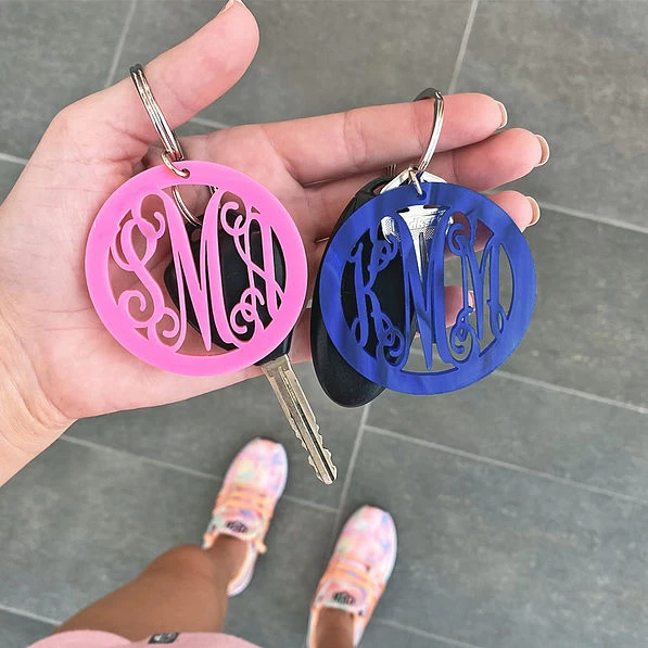 Acrylic Monogrammed Key Chain 2 Acrylic Monogrammed Key Chain - Image 2
