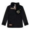 Monogrammed Kids Leopard Sherpa Pullover