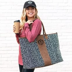 Monogrammed Dottie Weekender -Fashion Clothing Store VwU dottie weekender bag on shoulder