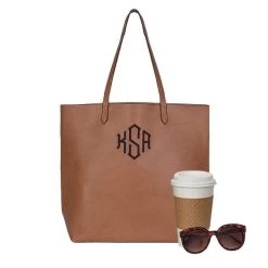 Monogrammed Basic Tote Bag