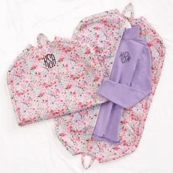 Monogrammed Packable Garment Bag 12 Monogrammed Packable Garment Bag -Fashion Clothing Store WER packable garment bag in coral floral with pullover sweatshirt