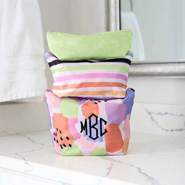Monogrammed Packable Cosmetic Bags 9 Monogrammed Packable Cosmetic Bags - Image 9