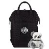 Monogrammed Quilted Diaper Backpack