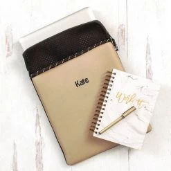 Monogrammed Neoprene Laptop Case 13 Monogrammed Neoprene Laptop Case -Fashion Clothing Store WtN flatlay neoprene laptop case tan with name