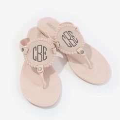 Monogrammed Flip Flops