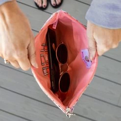 Monogrammed Wristlet Pouch -Fashion Clothing Store Ybd inside wristlet pouch coral floral