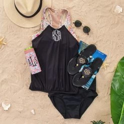 Monogrammed Tankini 11 Monogrammed Tankini -Fashion Clothing Store YhM coral floral tankini beach ootd
