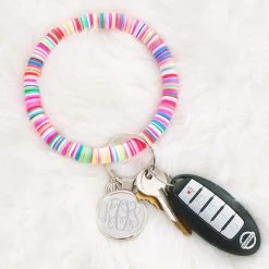 Monogrammed Beaded Key Ring 10 Monogrammed Beaded Key Ring -Fashion Clothing Store YtL beaded key ring on faux fur