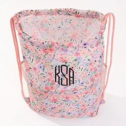 Monogrammed Cinch Bag 10 Monogrammed Cinch Bag -Fashion Clothing Store Z0V coral floral cinch bag opened