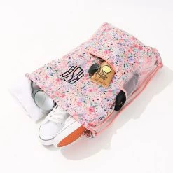 Monogrammed Cinch Bag 13 Monogrammed Cinch Bag -Fashion Clothing Store Z0V spill shot of coral floral cinch bag with