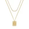 Monogrammed Layered Pendant Necklace