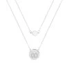 Monogrammed Layered Pearl Necklace