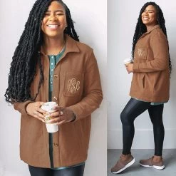 Monogrammed Shirt Jacket 14 Monogrammed Shirt Jacket -Fashion Clothing Store ZC2 corded hickory shirt jacket with pockets front and side