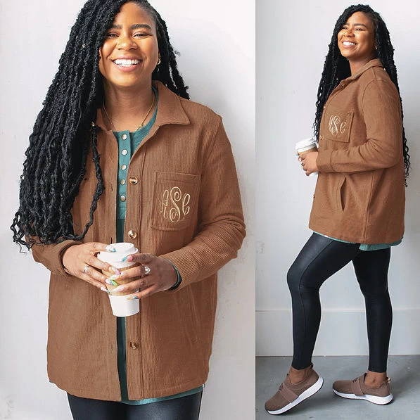 Monogrammed Shirt Jacket 7 Monogrammed Shirt Jacket - Image 7