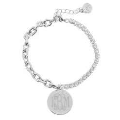 Monogrammed Dainty Bracelet