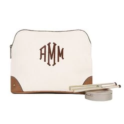 Monogrammed Vintage Cosmetic Case