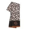 Monogrammed Leopard Scarf