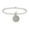 Monogrammed Pearl Bracelet