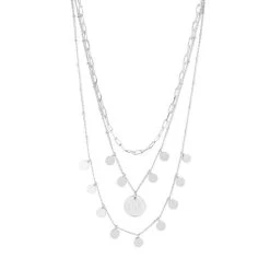 Monogrammed Triple Layer Necklace