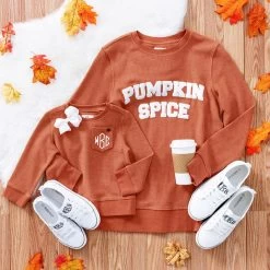 Pumpkin Spice Corded Sweatshirt -Fashion Clothing Store a3F pumpkin mom and me sweatshirts with pumpkin spice graphic