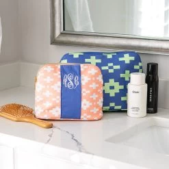 Monogrammed Cosmetic Bag Set 9 Monogrammed Cosmetic Bag Set -Fashion Clothing Store a5M aztec cosmetic bag set in bathroom