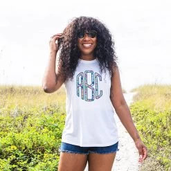 Monogrammed Poolside Tank Top -Fashion Clothing Store a6w poolside tank top with multi leopard monogram