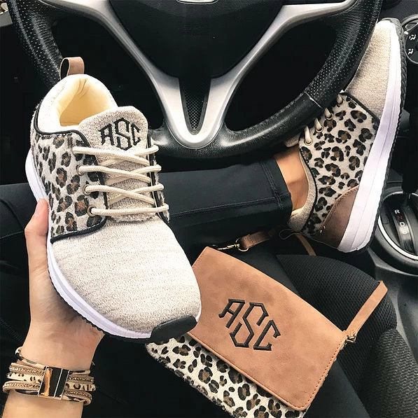 Monogrammed Leopard Sneakers 3 Monogrammed Leopard Sneakers - Image 3