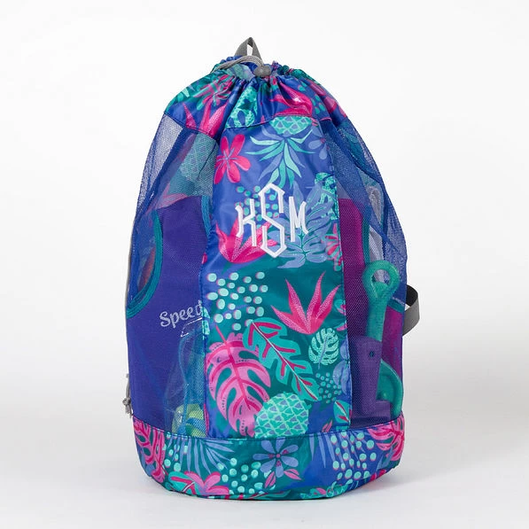 Monogrammed Beach Backpack Bag 1 Monogrammed Beach Backpack Bag