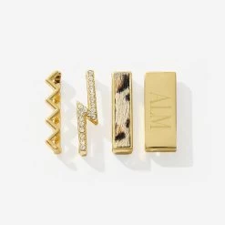 Personalized Smart Watch Charm Set -Fashion Clothing Store bfm Personalized Smart Watch Charm Set in Gold