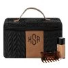 Monogrammed Quilted Travel Train Case