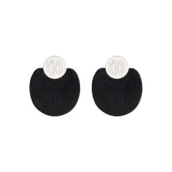 Monogrammed Statement Earrings