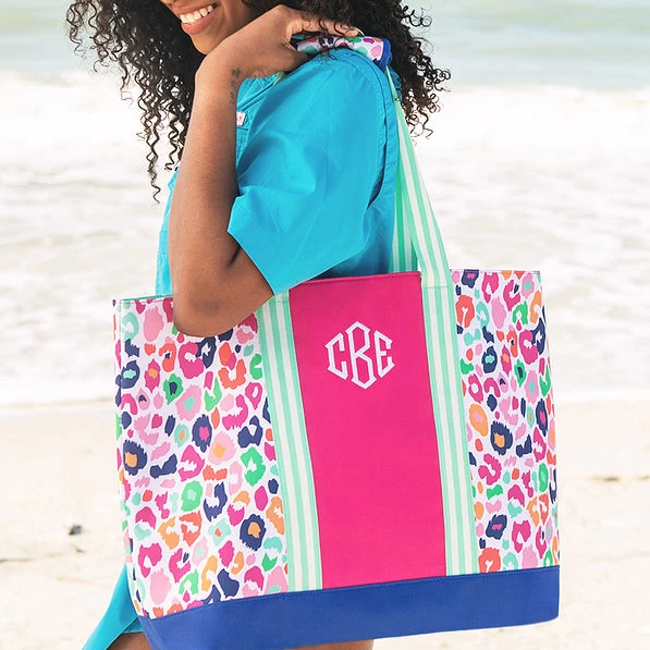 Monogrammed Mega Beach Bag 4 Monogrammed Mega Beach Bag - Image 4