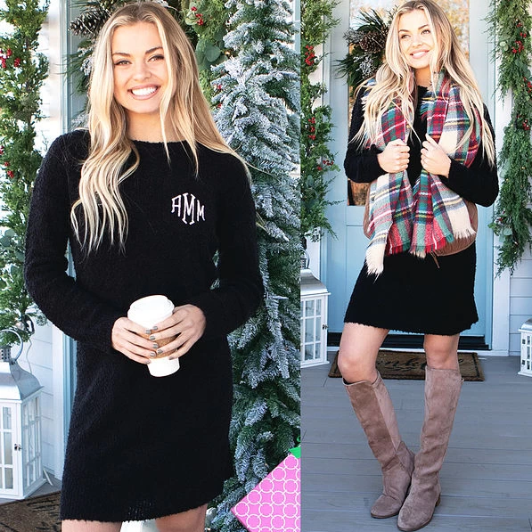 Monogrammed Sweater Dress 3 Monogrammed Sweater Dress - Image 3