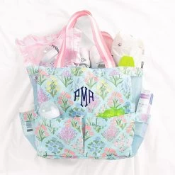 Monogrammed Large Caddy -Fashion Clothing Store cj3 large caddy in floral lattice as diaper bag
