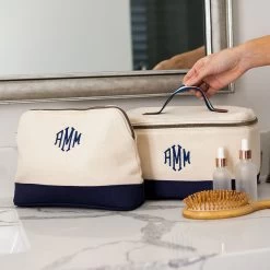Monogrammed Canvas Train Case 9 Monogrammed Canvas Train Case -Fashion Clothing Store dUG duo canvas train case