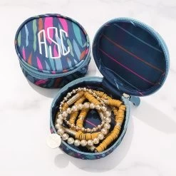 Monogrammed Travel Jewelry Case -Fashion Clothing Store dVK navy safari travel jeweltry case with bracelets