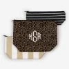 Monogrammed Packable Cosmetic Bags