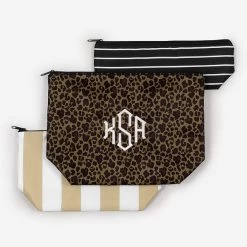 Monogrammed Packable Cosmetic Bags