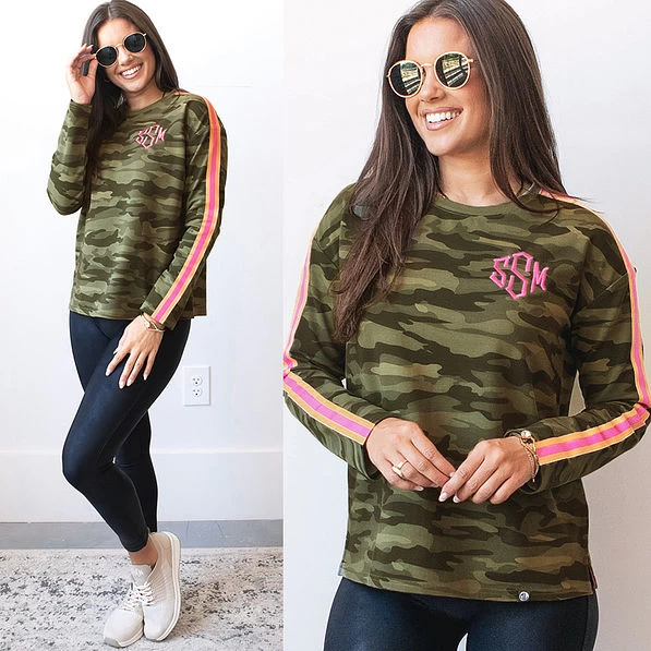 Monogrammed Striped Sleeve Shirt 4 Monogrammed Striped Sleeve Shirt - Image 4