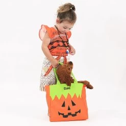 Personalized Kids Halloween Bag 12 Personalized Kids Halloween Bag -Fashion Clothing Store drJ elle and ginger with pumpkin kids halloween bag
