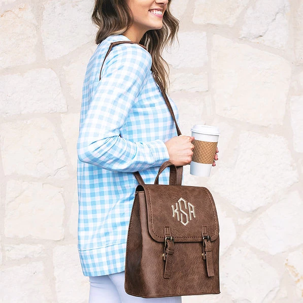 Monogrammed Backpack Purse 3 Monogrammed Backpack Purse - Image 3