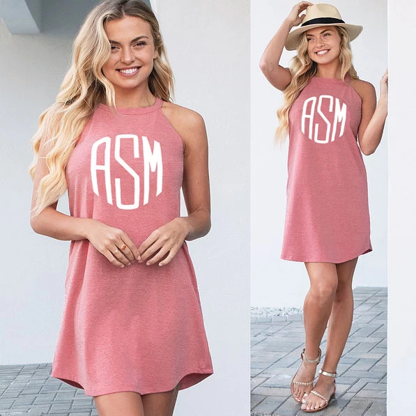 Monogrammed High Neck Dress 2 Monogrammed High Neck Dress - Image 2