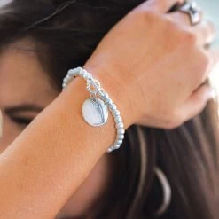 Monogrammed Pearl Bracelet -Fashion Clothing Store eDq pearl bracelet 2