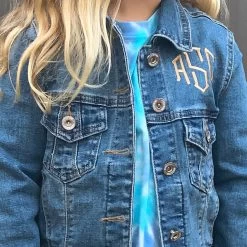 Personalized Kids Denim Jacket -Fashion Clothing Store eJA kids denim jacket detail
