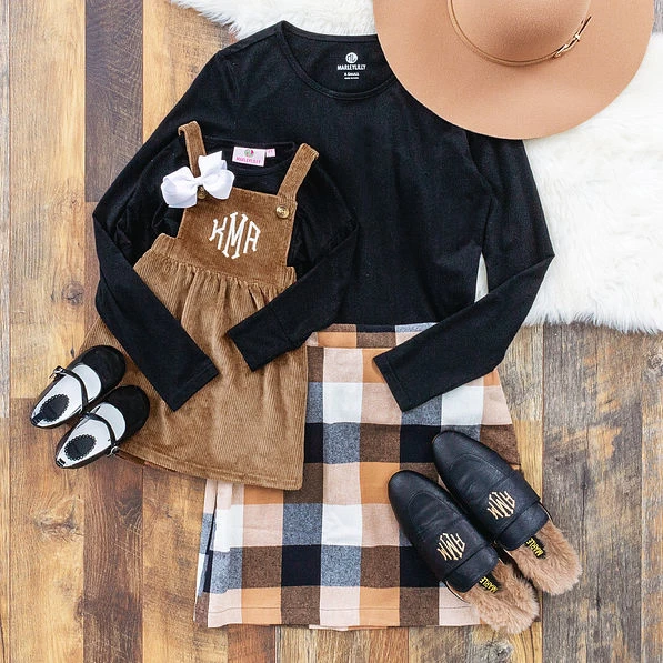 Monogrammed Kids Overall Dress 6 Monogrammed Kids Overall Dress - Image 6