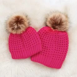 Chunky Knit Beanie -Fashion Clothing Store eaO mom and me knit beanies