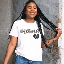 Personalized Short Sleeve T-Shirt -Fashion Clothing Store efu mama personalized short sleeve shirts monogram design